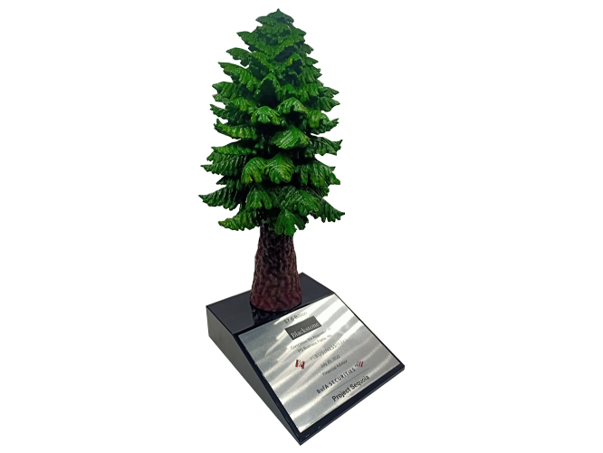 Trofeo temática de árbol