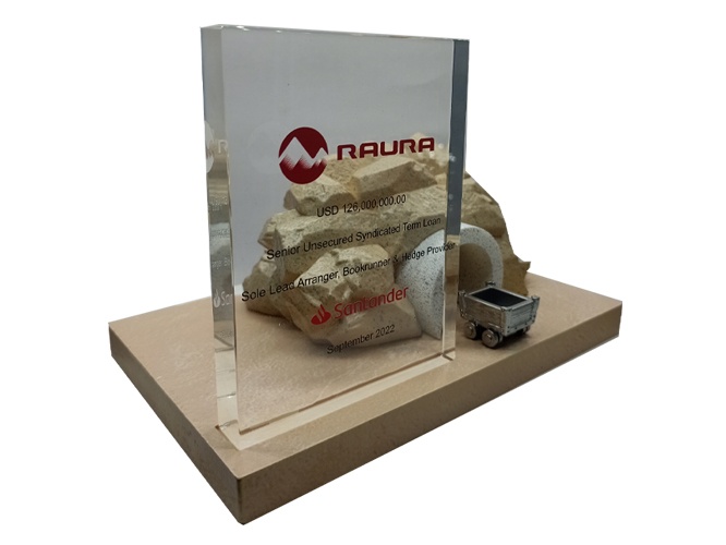 Trofeo personalizado para Raura