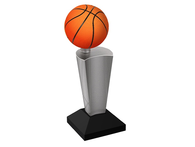 trophy basketball crystal