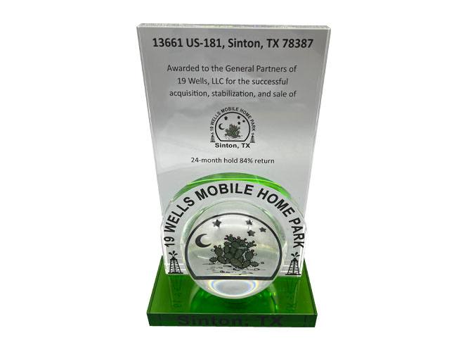 Glass Award Golucites