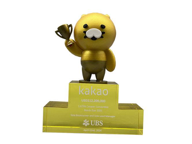 3D printed bear trophy