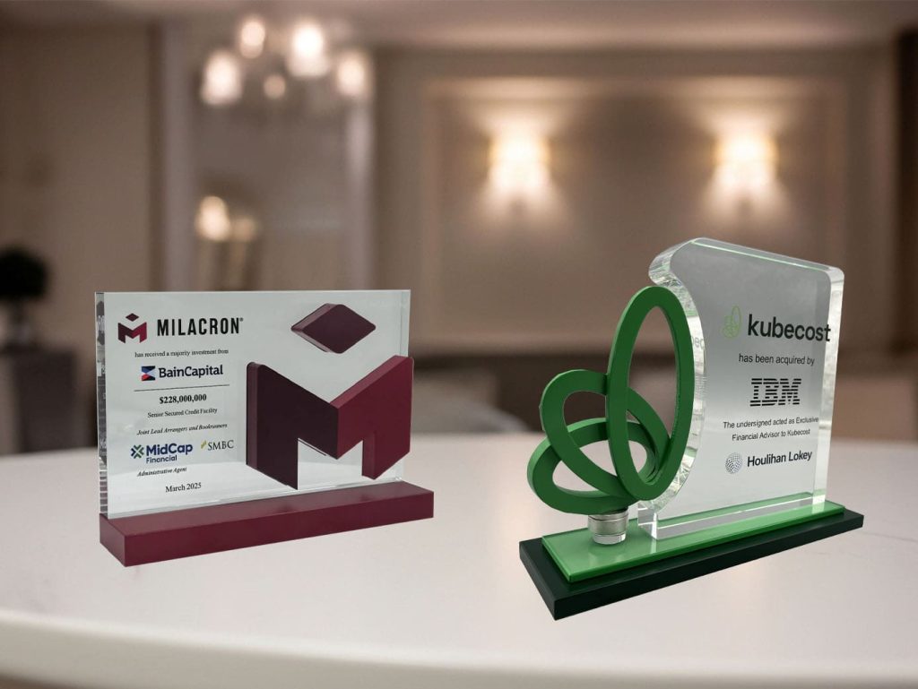 corporate trophies logo theme