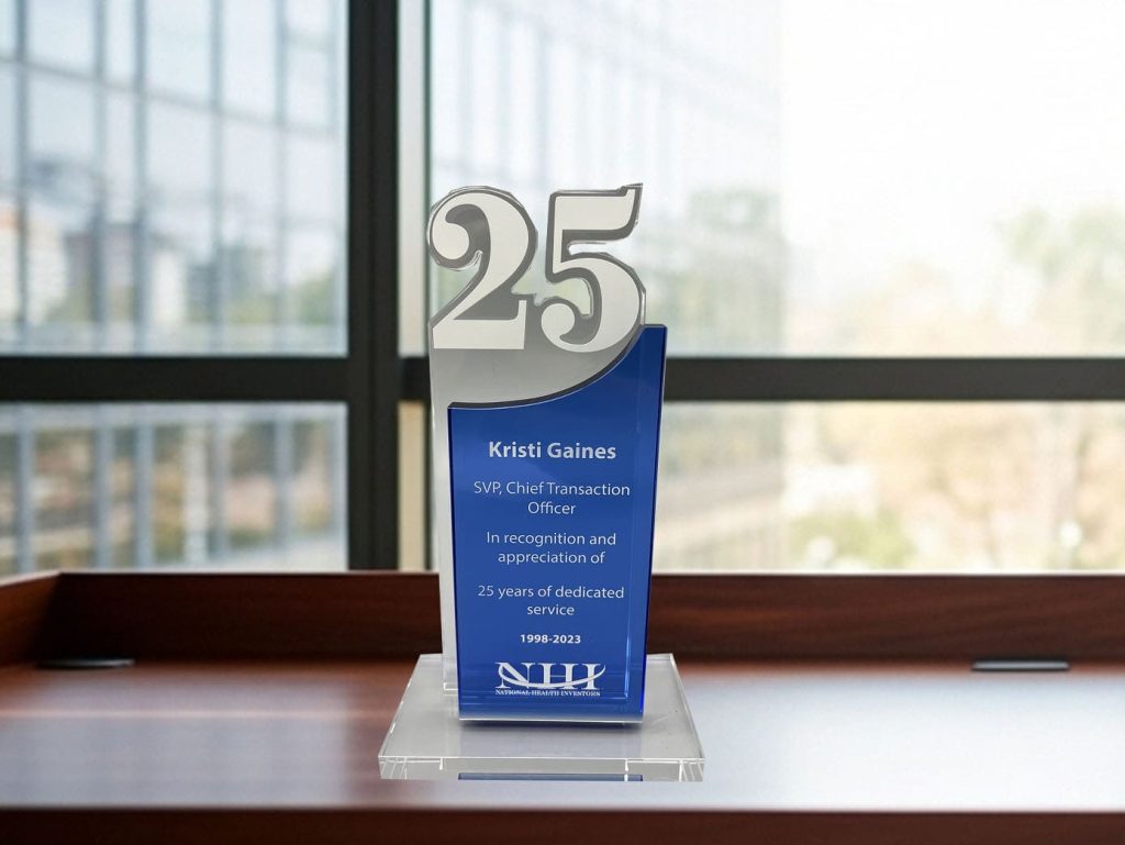 trofeo reconocimiento empleados 25 anos